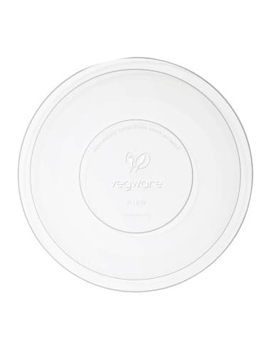 Couvercles plats compostables en PLA série 185 Vegware (lot de 300)