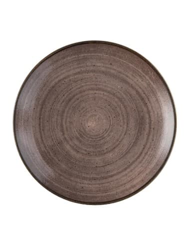 Assiettes avec rebord Churchill Stonecast Raw Evolve Brown 260mm (Lot de 12)