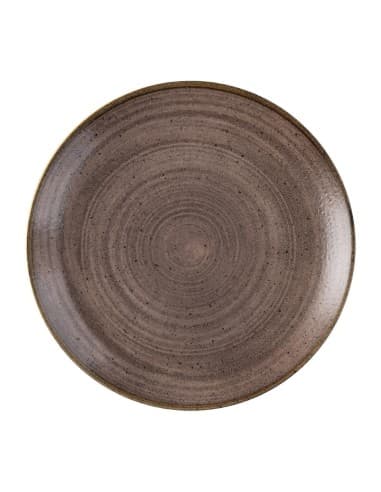 Assiettes avec rebord Churchill Stonecast Raw Evolve Brown 217mm (Lot de 12)