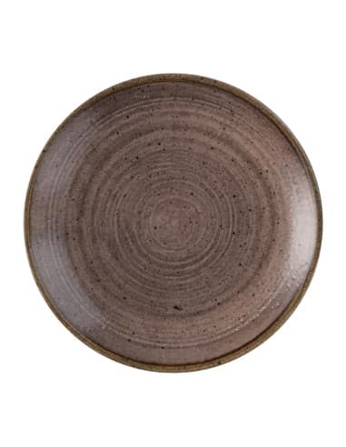 Assiettes avec rebord Churchill Stonecast Raw Evolve Brown 165mm (Lot de 12)