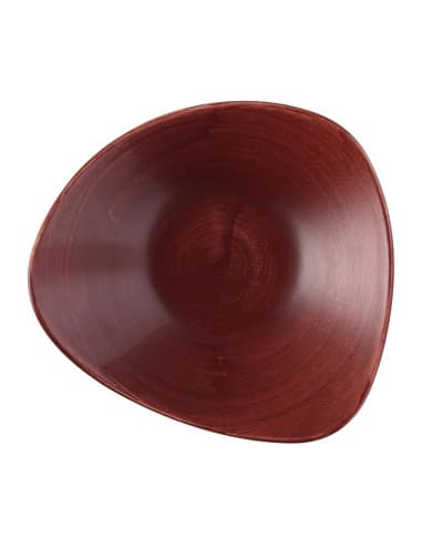 Bols triangulaires Churchill Stonecast Patina Lotus Red Rust 235mm (Lot de 12)