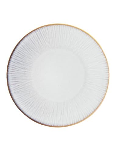 Assiettes Plates Olympia Drift En Relief Gris 280mm (lot de 4)