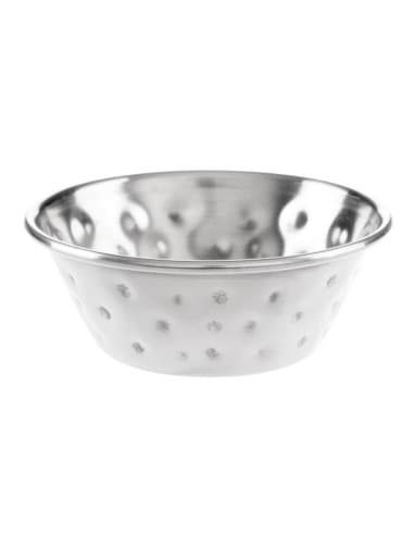Pots à sauce en acier inoxydable martelé Olympia 45ml (lot de 12)