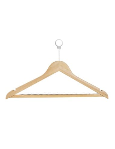 Cintres antivol en bois Bolero (lot de 10)