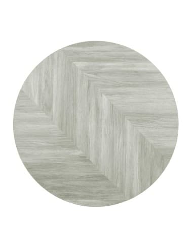 Plateau de table rond pré-percé Bolero Chevron 600mm