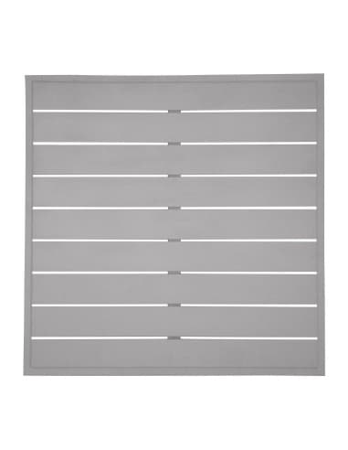 Plateau de table carré en aluminium Bolero gris clair 700 mm