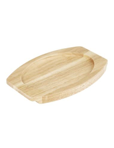 Planche en hévéa pour plat ovale en fonte Olympia 260x165mm pour FW817
