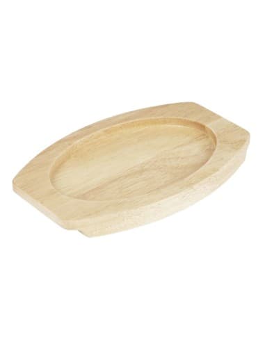 Planche en hévéa pour plat ovale en fonte Olympia 230x135mm pour FW818