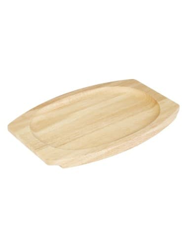 Planche en hévéa pour plat ovale en fonte Olympia 335x205mm pour GJ557