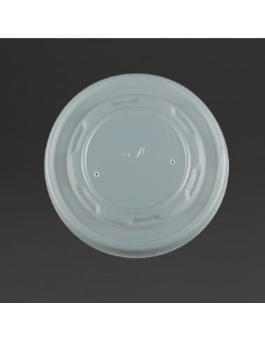 Couvercles CPLA pour bols à soupe compostables Vegware (lot de 500)