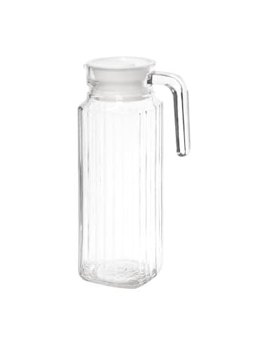 Pichet rainuré en verre Olympia (lot de 6)
