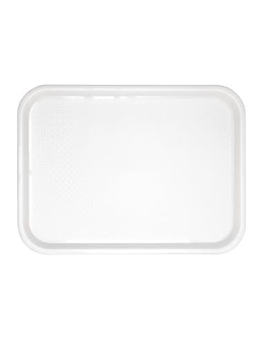 Plateau fast food en plastique Olympia Kristallon blanc 275x353mm