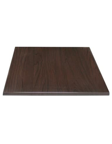 Plateau de table carré Bolero marron foncé 700mm