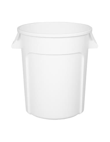 Conteneur en polypropylène rond blanc Vogue 76L
