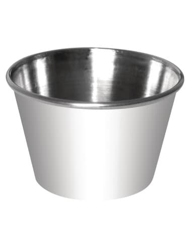 Pots à sauce en acier inoxydable Olympia 115ml (lot de 12)
