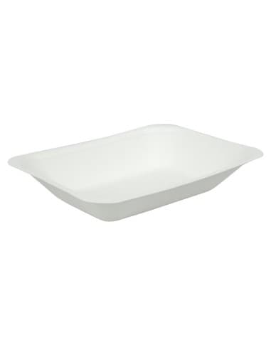 Barquettes Ă frites compostables en bagasse Vegware 175mm (lot de 500)