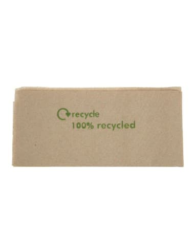 Serviettes pré-pliées 1 pli en papier recyclé 320x 300mm (Lot de 6000)