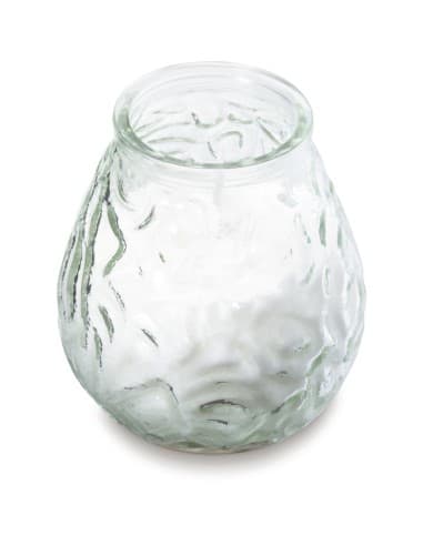 Bougies vénitiennes Bolsius Low Boy transparentes (Lot de 12)