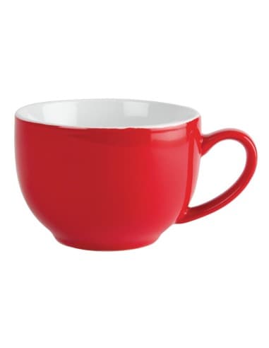 Tasses à cappuccino Olympia Café rouges 340 ml (lot de 12)