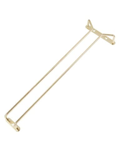 Support verres Ă pied en laiton poli 406mm