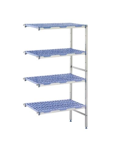 Rayonnage modulaire en angle 4 niveaux Tournus 500 x 649mm