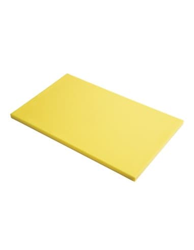 Planche à découper en polyéthylène haute densité Gastro M jaune
