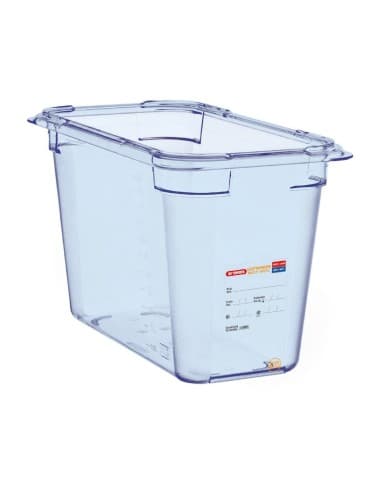 Boîte hermétique bleue en ABS sans BPA Araven GN1/3 200mm