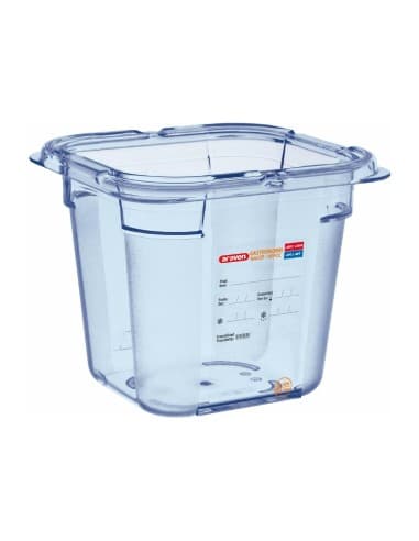 Boîte hermétique bleue en ABS sans BPA Araven GN1/6 150mm