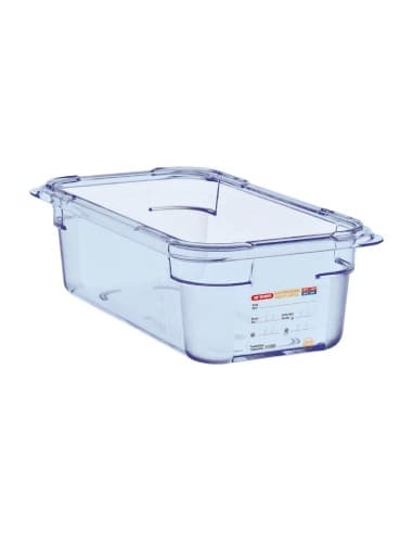 Boîte hermétique bleue en ABS sans BPA Araven GN1/4 100mm
