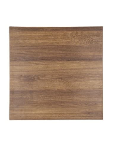 Plateau de table carré Bolero 600mm effet bois chêne rustique