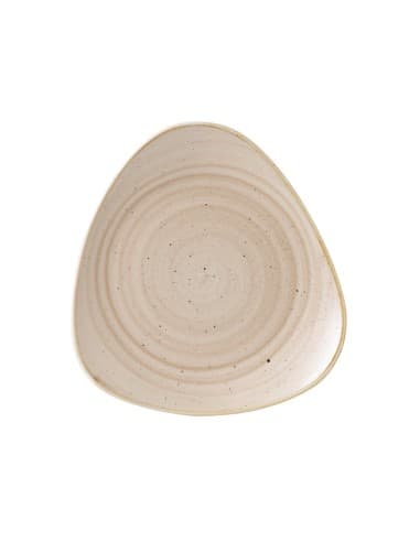 Assiettes triangulaires Churchill Stonecast Nutmeg Cream 311mm (Lot de 6)