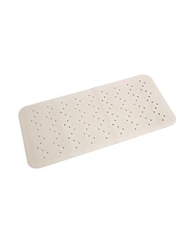 Tapis de bain antidérapant blanc Mitre Essentials