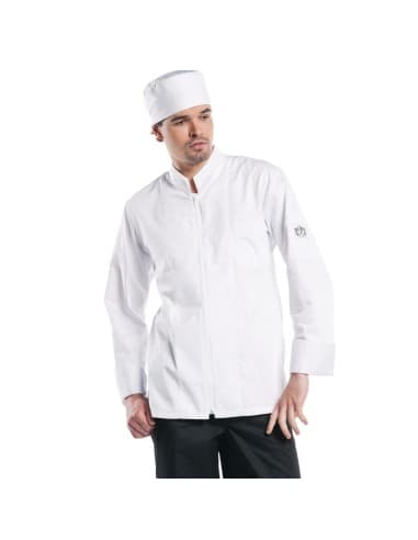 Veste de cuisine mixte Chaud Devant Monza manches longues blanche S