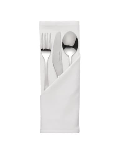 Serviettes blanches en polyester Mitre Essentials Occasions (lot de 10)