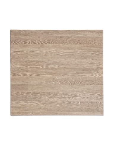 Plateau de table carré Bolero effet bois vieilli 700mm