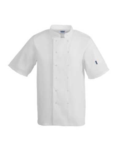 Veste de cuisine mixte Whites Vegas manches courtes blanche M