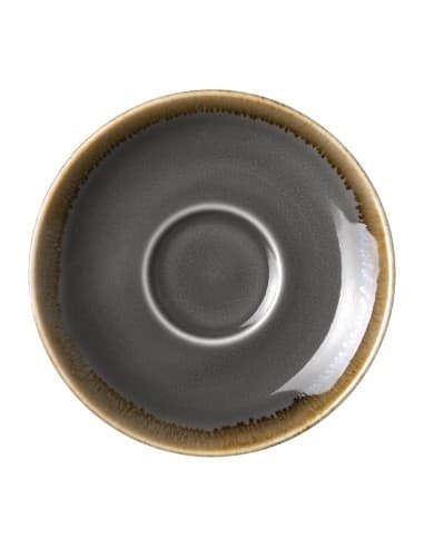 Soucoupe Espresso Olympia Kiln Grise 115mm (Lot de 6)