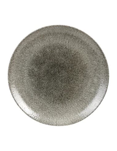 Assiettes rondes Churchill Studio Prints Raku Quartz Black 288mm (Lot de 12)