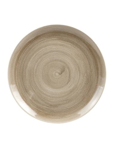 Assiettes rondes Churchill Stonecast Patina Antique Taupe 288mm (Lot de 10)