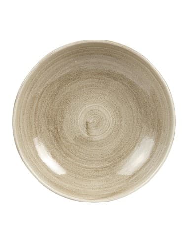Assiettes rondes Churchill Stonecast Patina Antique Taupe 248mm (Lot de 8)