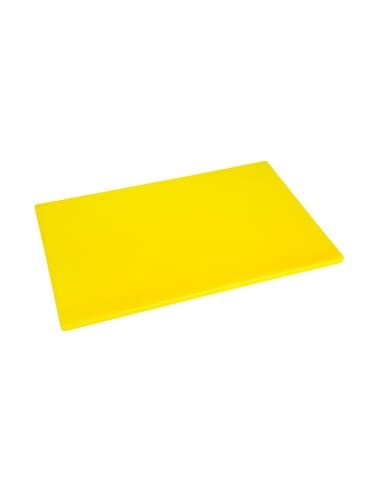 Planche à découper antibactérienne basse densité Hygiplas jaune
