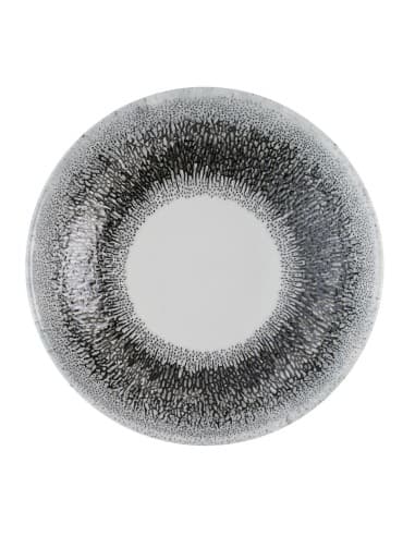 Assiettes coupes rondes Churchill Studio Prints Fusion Black Evolve 182mm (lot de 12)