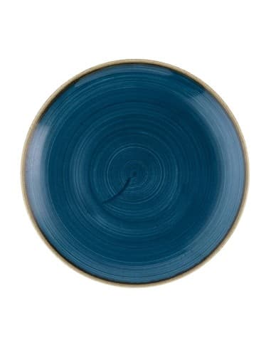 Assiettes rondes Churchill Stonecast Java Blue Evolve 220mm (lot de 12)