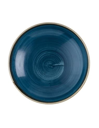 Assiettes coupe ronde Churchill Stonecast Java Blue 184mm (lot de 12)