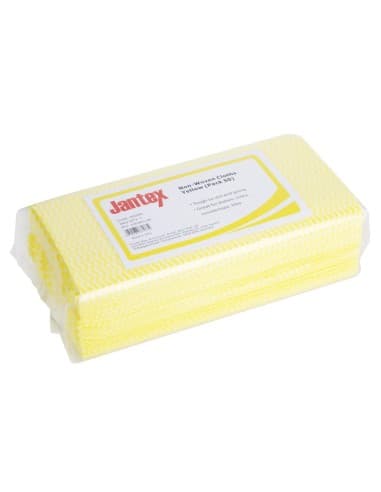 Chiffons non tissés Jantex jaunes (lot de 50)