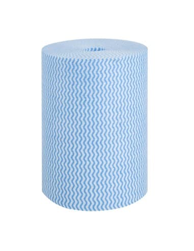 Chiffons de nettoyage compostables bleus Jantex Green (lot de 200)