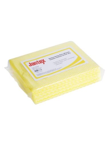 Chiffons non tissés très résistants Jantex jaunes (lot de 25)