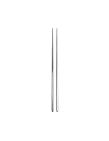 Set de baguettes réutilisables en inox satiné 18/10 Comas (lot de 12)