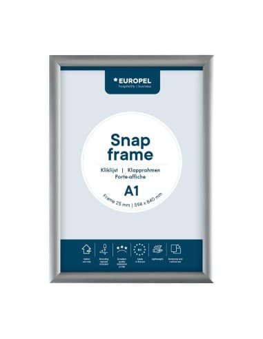 Cadre clipsable en aluminium Europel A1 25mm