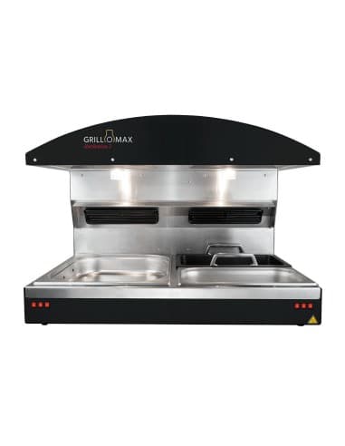 Station de maintien au chaud avec 2 bacs GN 2/3 Hotstation 2 Grillomax 3D 2000W